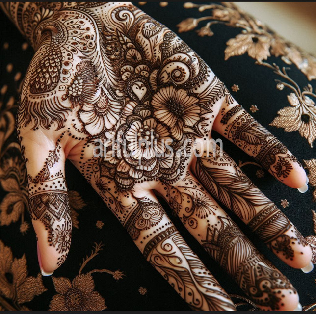 হাতের তালুর সিম্পল ও গর্জিয়াস মেহেদি ডিজাইন হাতের তালুর সিম্পল ও গর্জিয়াস মেহেদি ডিজাইন