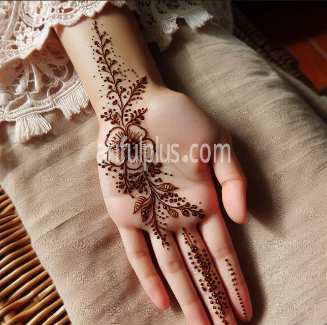 হাতের তালুর সিম্পল ও গর্জিয়াস মেহেদি ডিজাইন হাতের তালুর সিম্পল ও গর্জিয়াস মেহেদি ডিজাইন