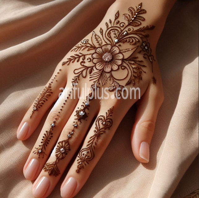 হাতের তালুর সিম্পল ও গর্জিয়াস মেহেদি ডিজাইন হাতের তালুর সিম্পল ও গর্জিয়াস মেহেদি ডিজাইন