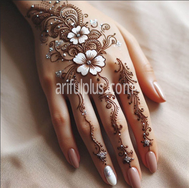 হাতের তালুর সিম্পল ও গর্জিয়াস মেহেদি ডিজাইন হাতের তালুর সিম্পল ও গর্জিয়াস মেহেদি ডিজাইন