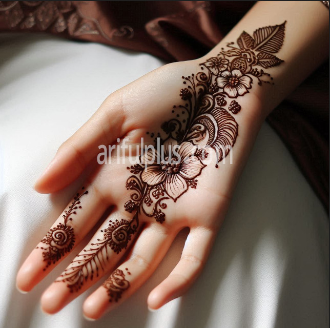 হাতের তালুর সিম্পল ও গর্জিয়াস মেহেদি ডিজাইন হাতের তালুর সিম্পল ও গর্জিয়াস মেহেদি ডিজাইন