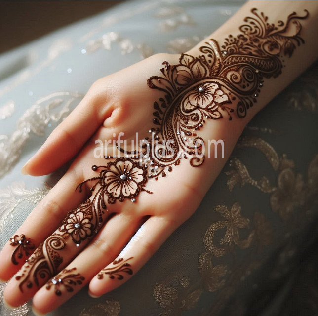 হাতের তালুর সিম্পল ও গর্জিয়াস মেহেদি ডিজাইন হাতের তালুর সিম্পল ও গর্জিয়াস মেহেদি ডিজাইন