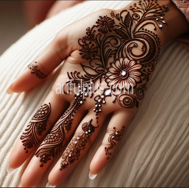 হাতের তালুর সিম্পল ও গর্জিয়াস মেহেদি ডিজাইন হাতের তালুর সিম্পল ও গর্জিয়াস মেহেদি ডিজাইন