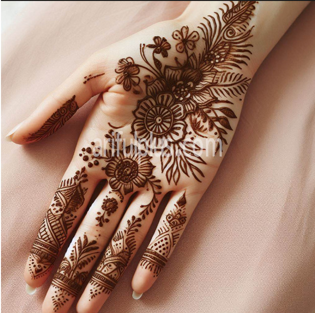 হাতের তালুর সিম্পল ও গর্জিয়াস মেহেদি ডিজাইন হাতের তালুর সিম্পল ও গর্জিয়াস মেহেদি ডিজাইন