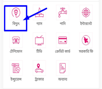 বিদ্যুৎ বিল বিকাশ বিদ্যুৎ বিল বিকাশ