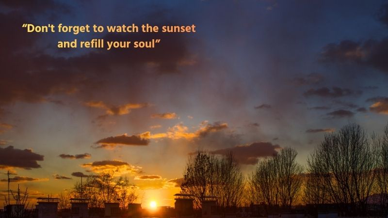 গোধূলি বিকেল নিয়ে ক্যাপশন english