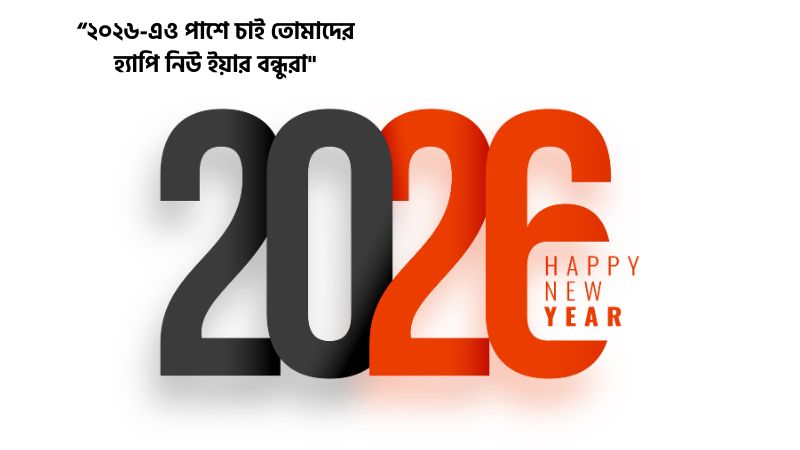 বন্ধুদের জন্য নতুন বছর নিয়ে ক্যাপশন