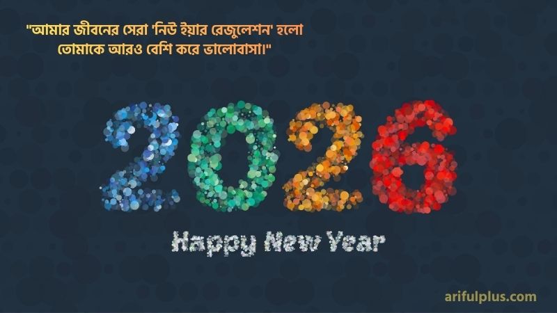 হ্যাপি নিউ ইয়ার রোমান্টিক স্ট্যাটাস