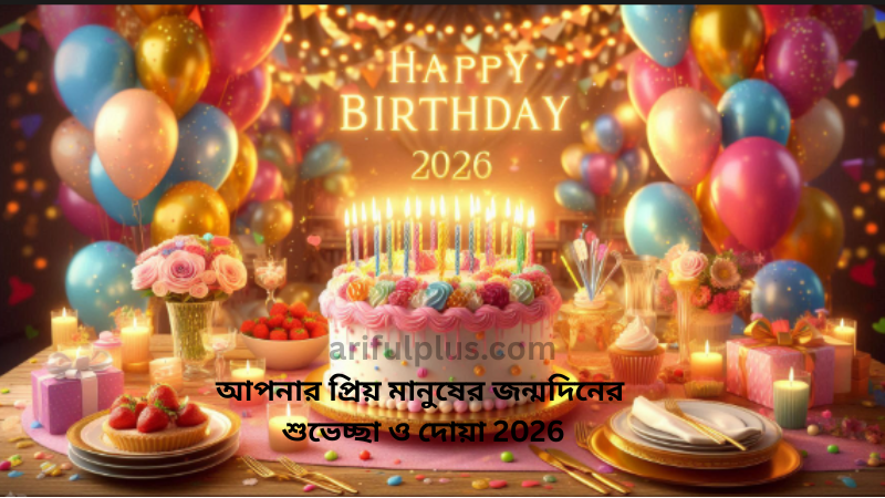 আপনার প্রিয় মানুষের জন্মদিনের শুভেচ্ছা ও দোয়া 2026