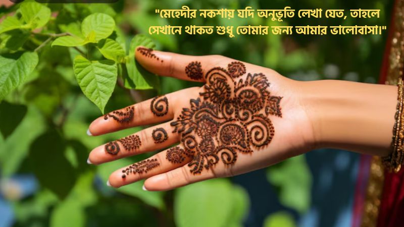 মেহেদী নিয়ে রোমান্টিক স্ট্যাটাস