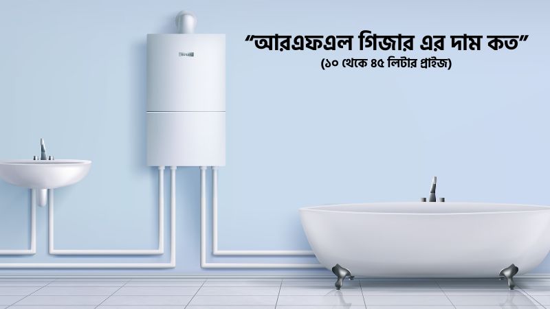 আরএফএল গিজার এর দাম