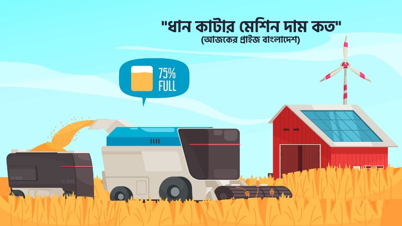 ধান কাটার মেশিন দাম