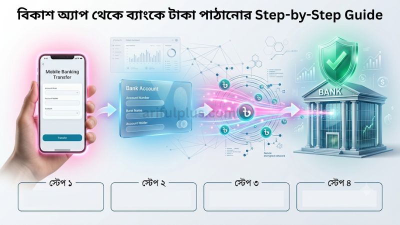 বিকাশ থেকে ব্যাংকে টাকা পাঠানোর নিয়ম ২০২৬ | ধাপে ধাপে সম্পূর্ণ গাইড