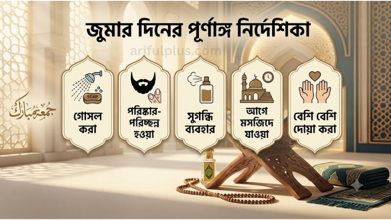 জুমার দিনের আমল ও ফজিলত সমূহ: সহীহ হাদিসের আলোকে পূর্ণাঙ্গ গাইড